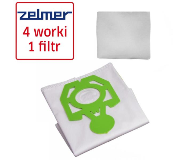 ZELMER Worki do odkurzacza SAFBAG 4+1  A494120.00 - 174060 - zdjęcie